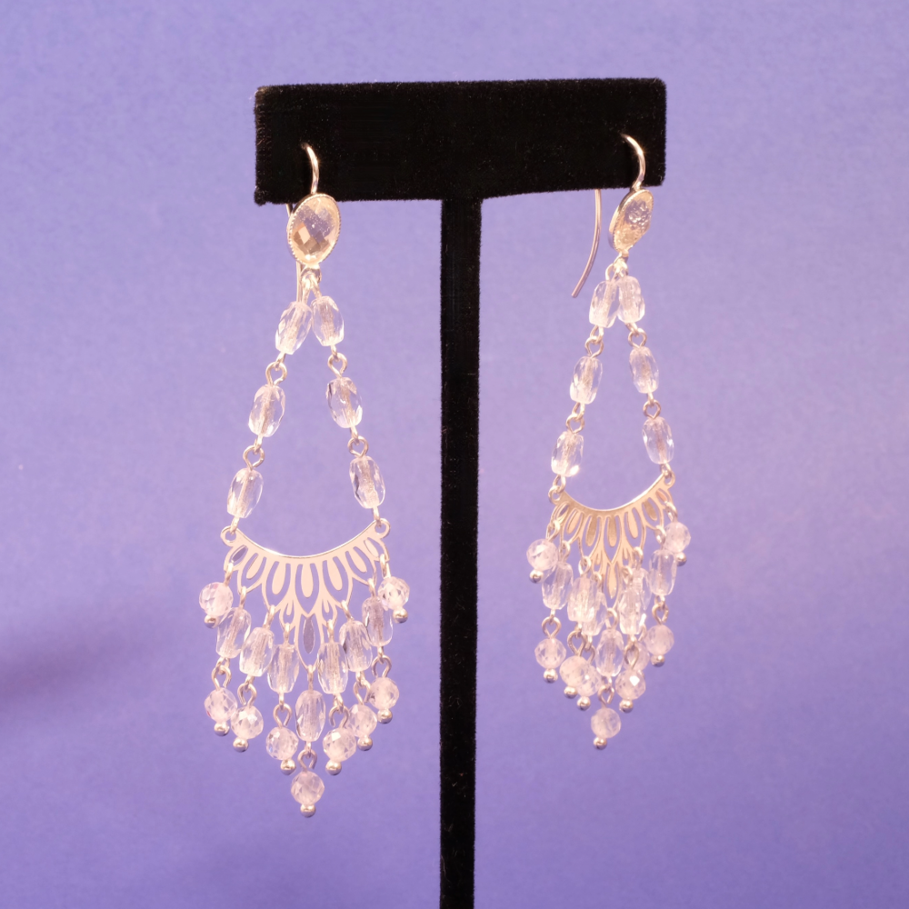 Boucles d'oreilles Cristal