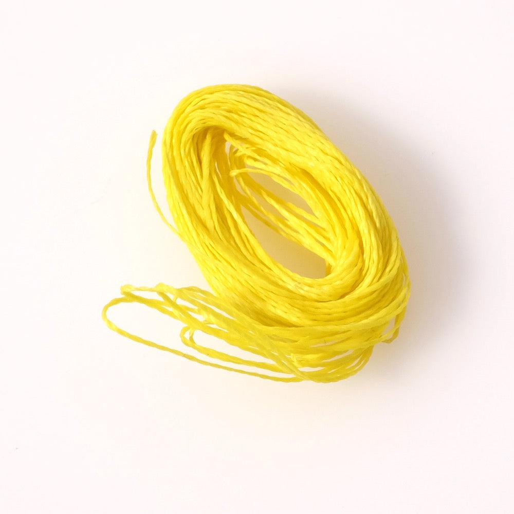 10 mètres de fil ciré Linhasita 0,5mm pour micro macramé - Citron