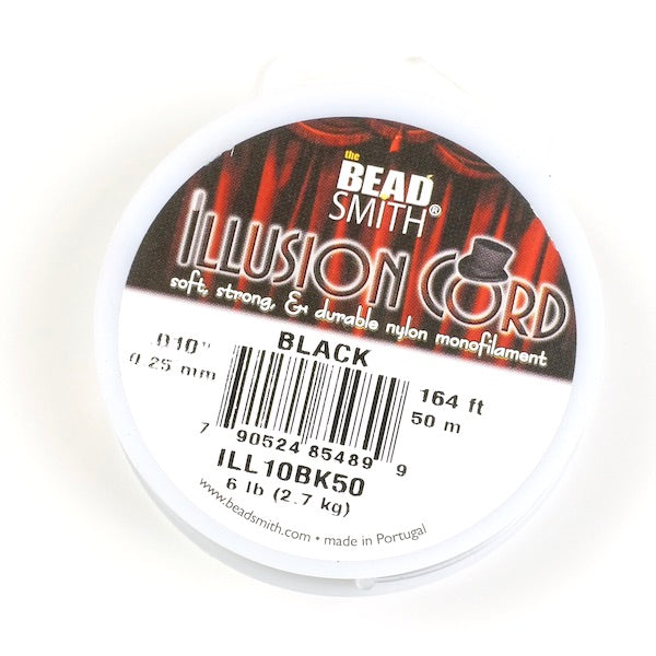 Fil Nylon Noir 0,25mm Beadsmith