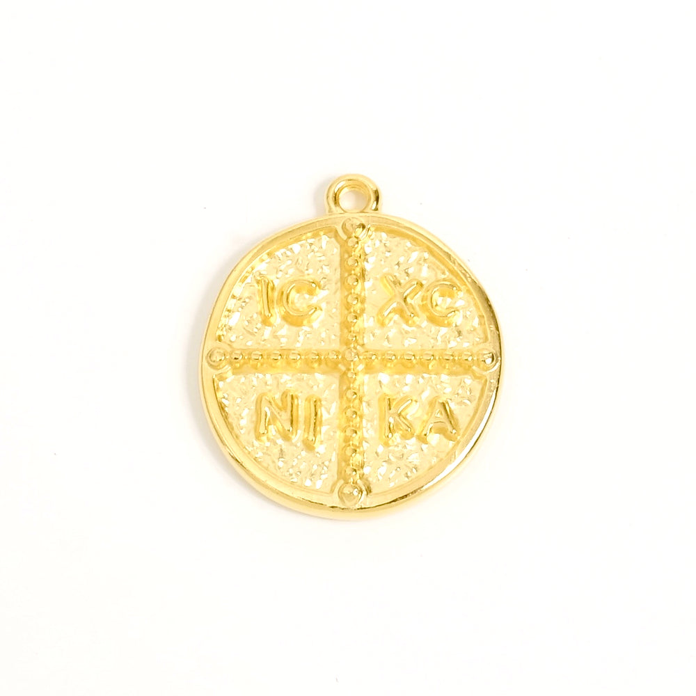 Pendentif Talisman en Zamak doré Or 24K