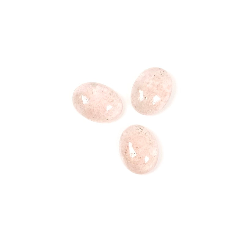 Cabochon pierre naturelle Ovale 6 x 8mm Quartz fraise