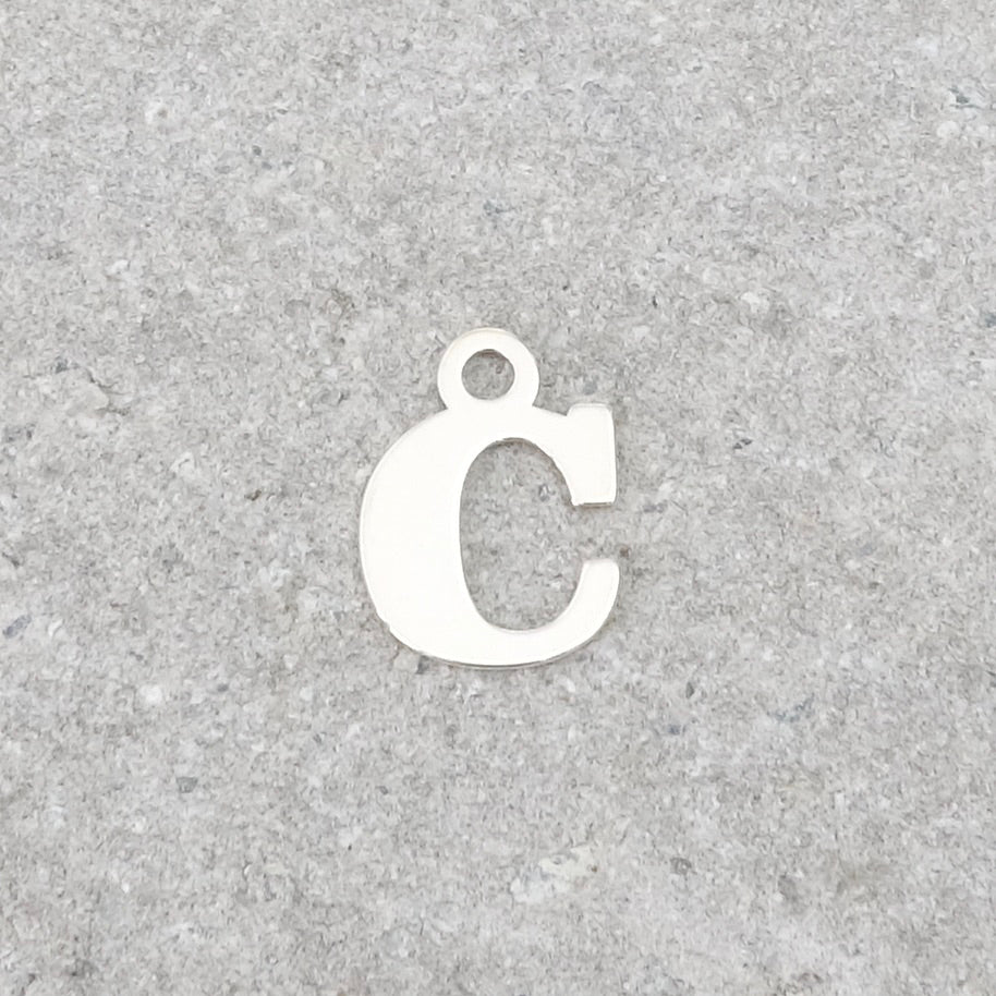 Pendentif lettre C en argent 925