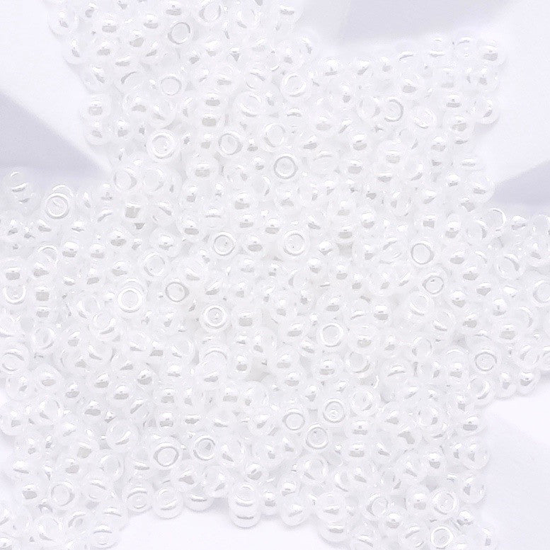 8 grammes de perles Miyuki Rocailles 11/0 Blanc nacré N°511 